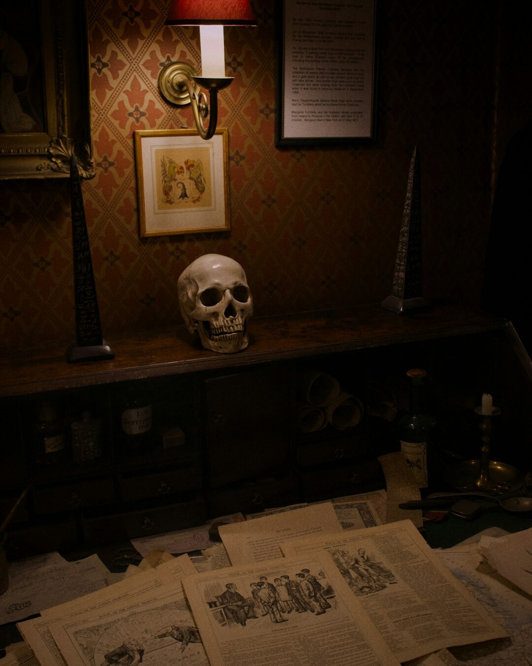 writer at desk mystery