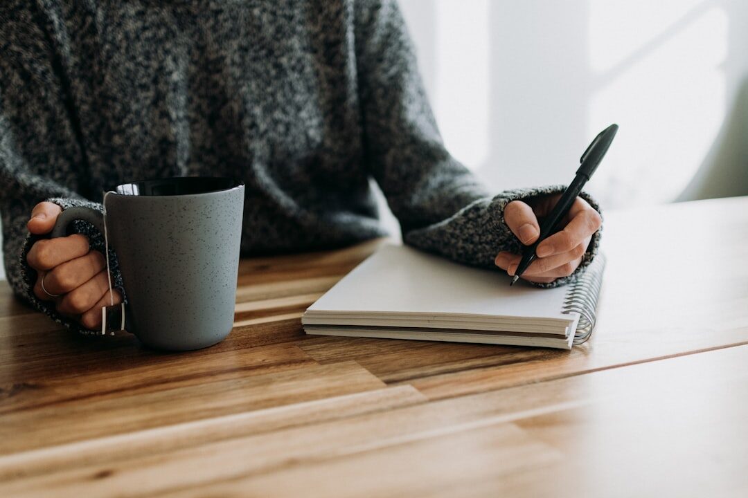 person writing novel
